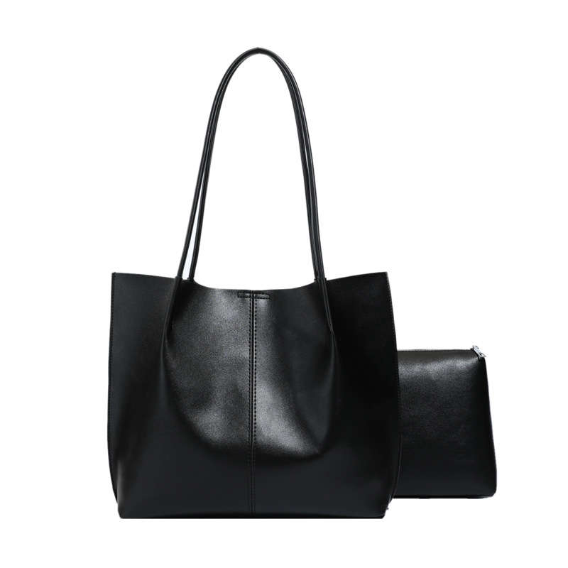 Commuter Tote Bag Large Capacity 2025 New Arrival Mother-Daughter Set Fashion Handbag Shoulder Underarm Versatile Bucket Bag - Thumbnail 5