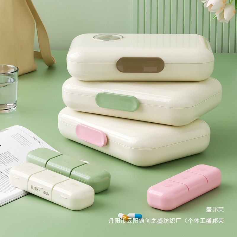 週7日間の薬ディスペンサー、1日3食、旅行用大容量ポータブル薬ディスペンサー、錠剤収納ボックスメーカー|undefined