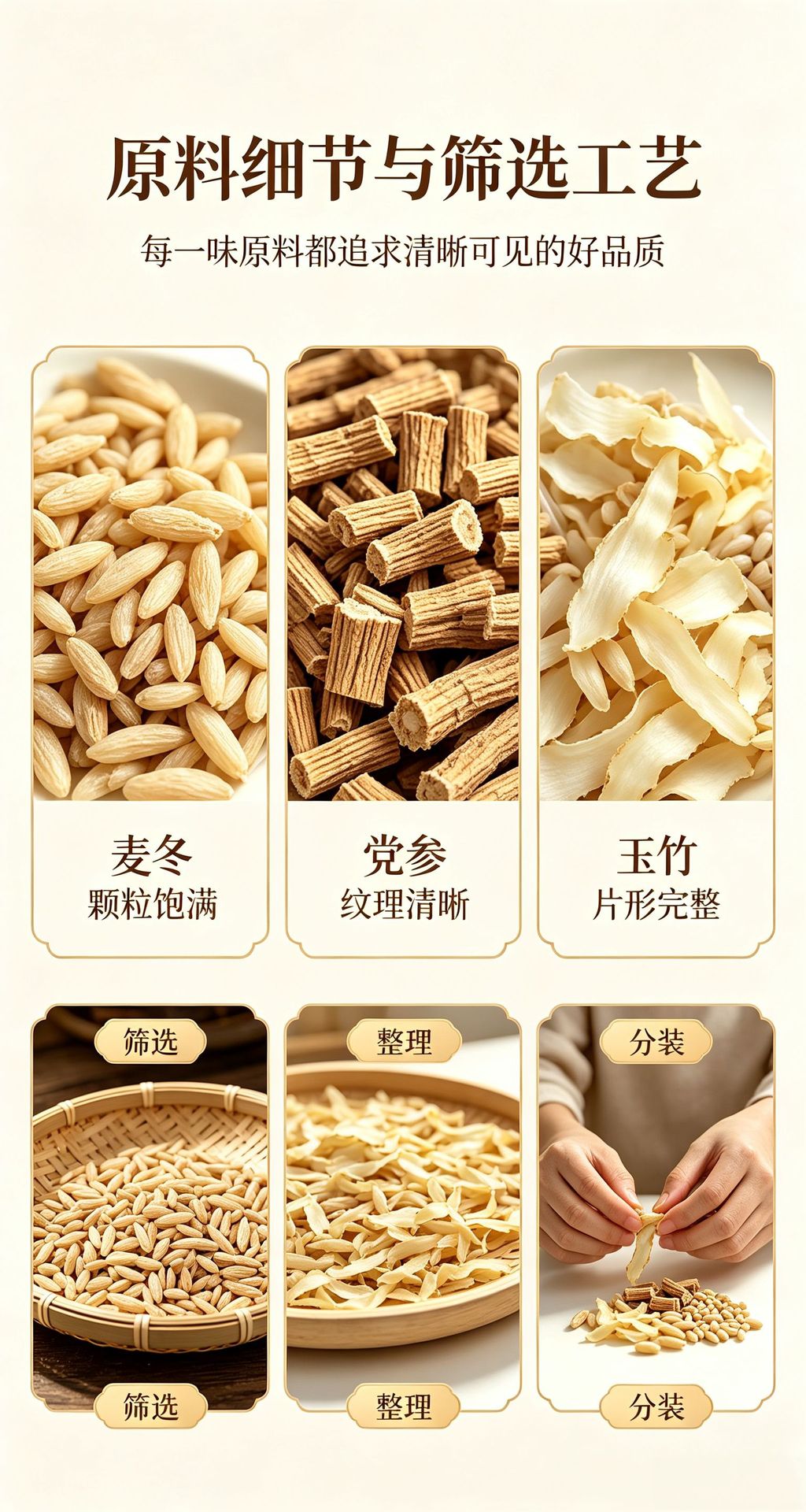 Yu Zhu Mai Dong Dang Shen Herbal Tea Combination Pack 5g Independent Triangle Bags 60 Count quality and texture