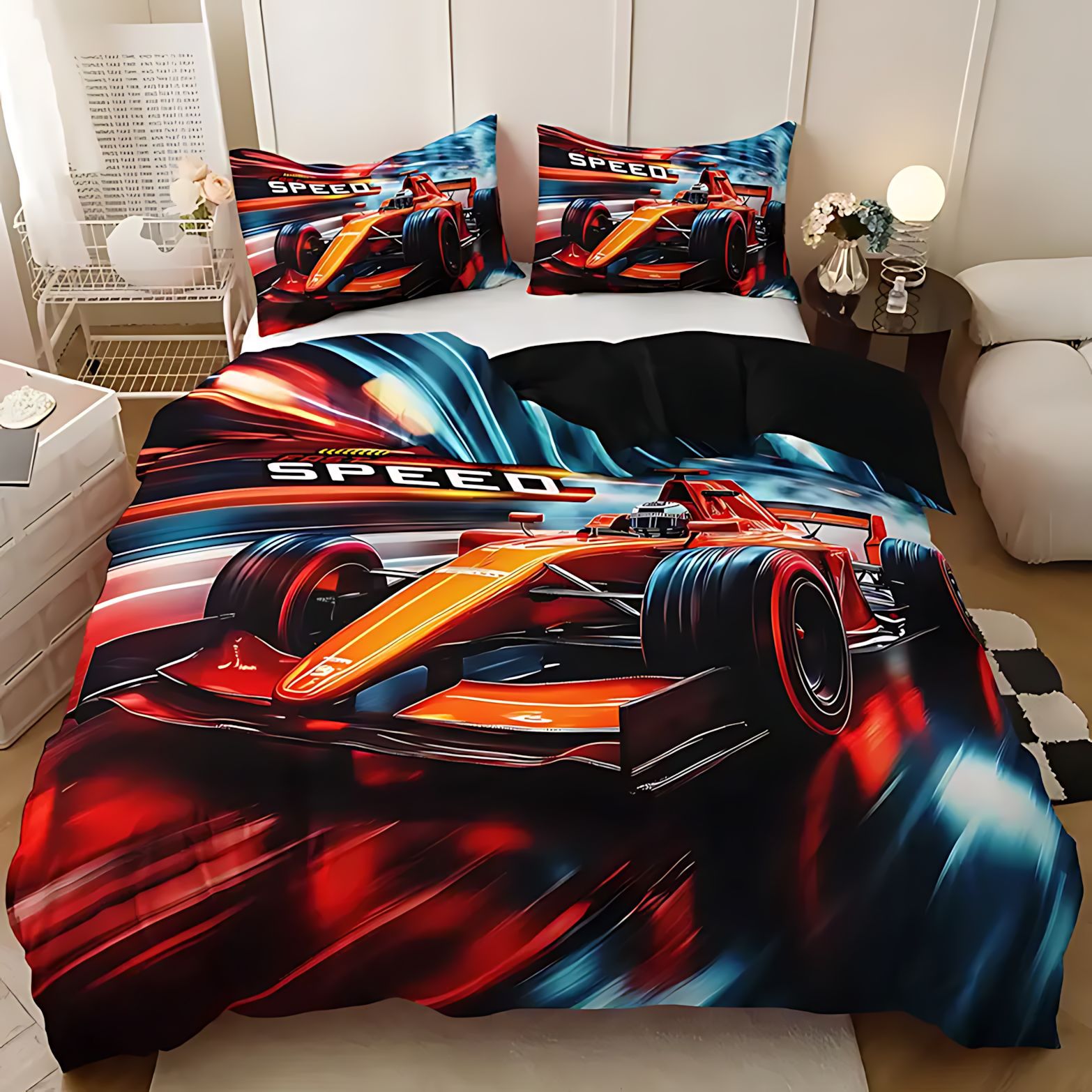 TEMU / JIT Kit de colcha de cama de impresión digital de alta definición para el comercio exterior