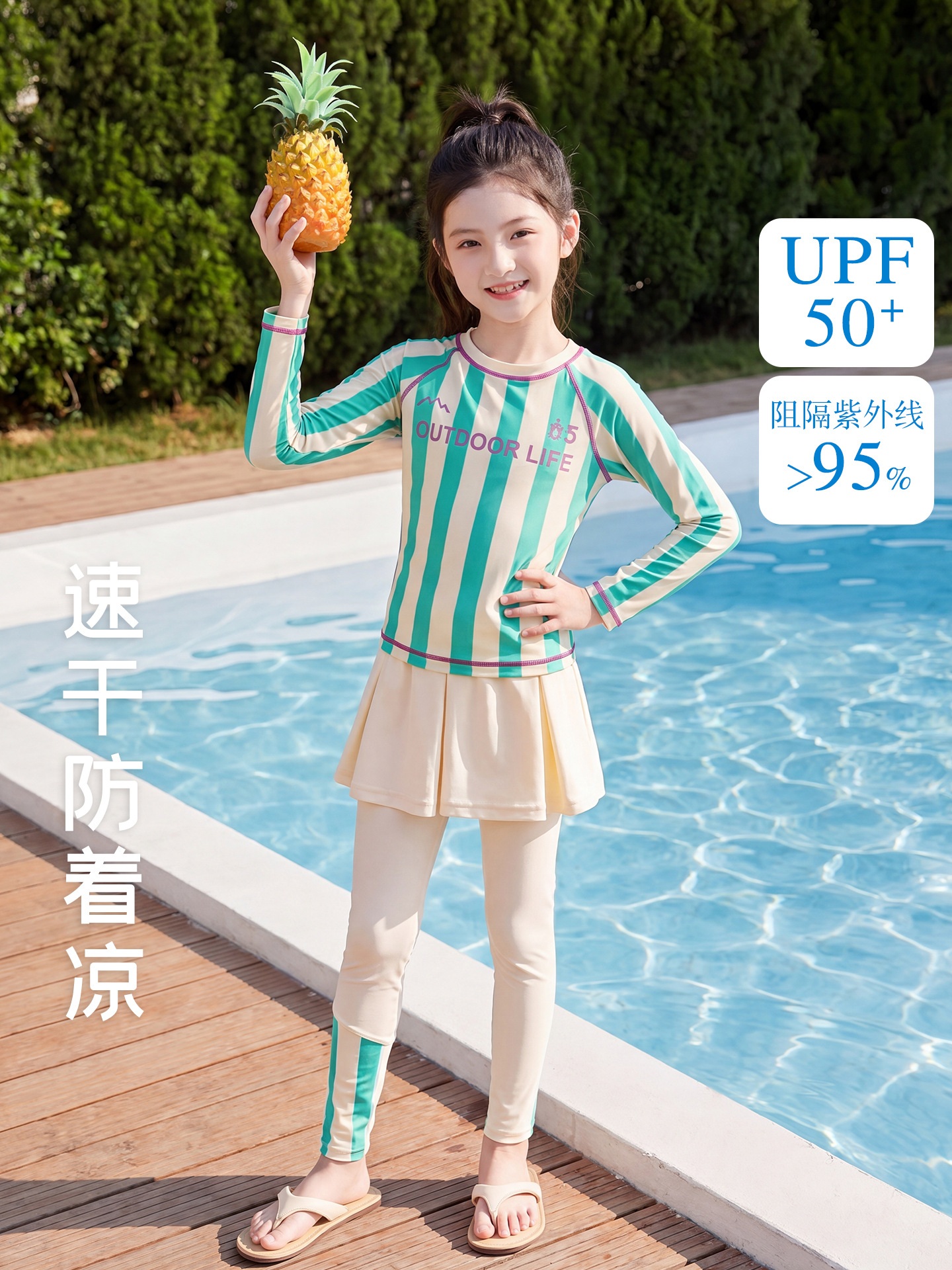 Children's split swimwear