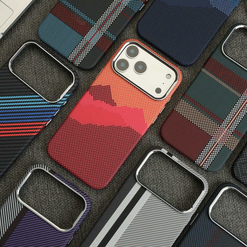 Magnetic Kevlar Carbon Fiber Pattern Suitable for iPhone 17 Phone Case with Large Hole Hardware and Skin-Like Feel, Apple 16 Protective Cover Magnetic Kevlar Carbon Fiber Pattern Suitable for iPhone 17 Phone Case with Large Hole Hardware and Skin-Like Feel, Apple 16 Protective Cover