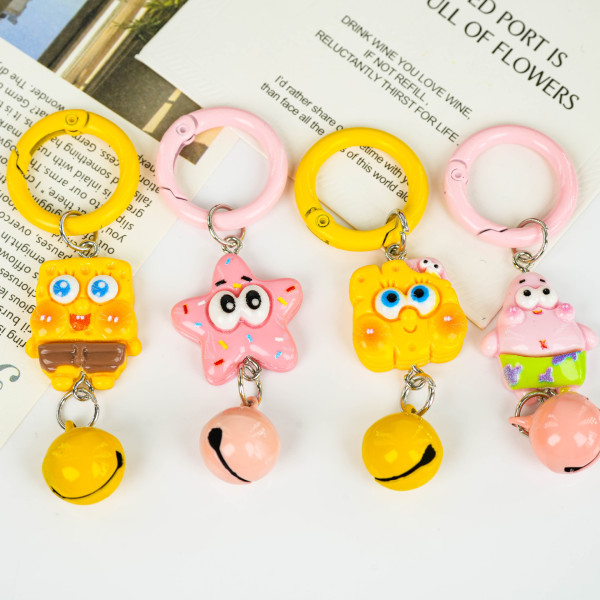 Three dimensional sponge children's cartoon keychain