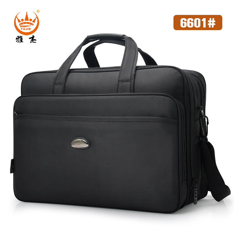Business men's bag large capacity briefcase wear-resistant Oxford cloth shoulder bag hand tool bag computer bag factory direct sale