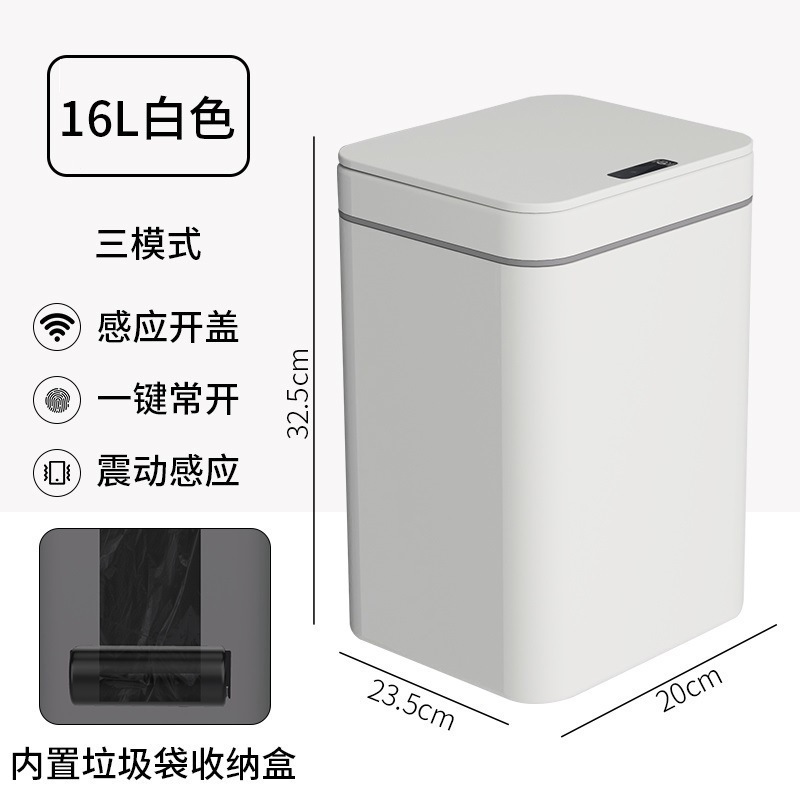 Cocina doméstica de doble uso inducción contenedor de basura doméstica inducción residuos plásticos cuadrados no Guangdong