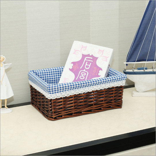 Cesta marrón + forro de la cesta