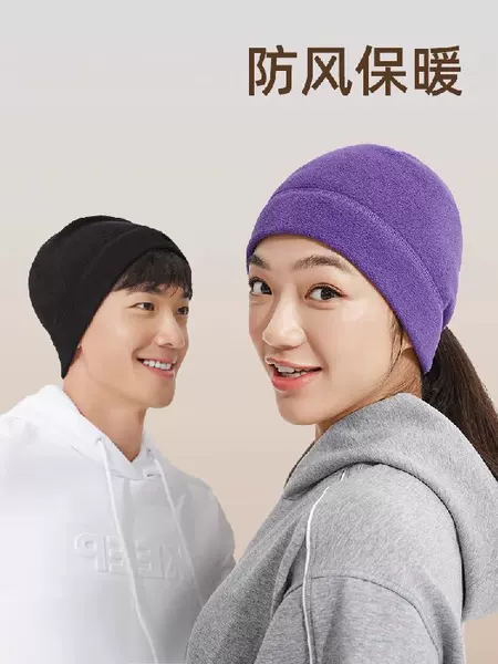 Winter Outdoor Running Hat Warm Hat Riding Skiing Sports Thin Velvet Loose Bounging Hat Headgear Casual Cold Hat