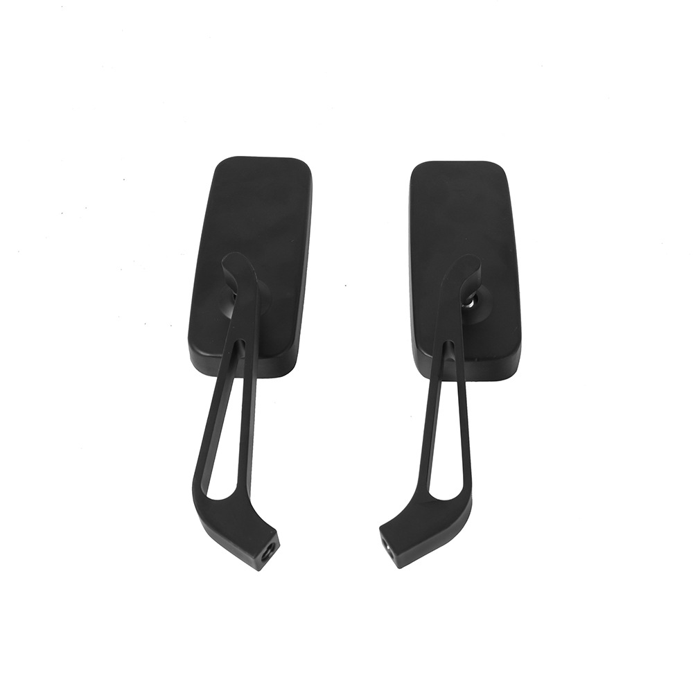 Motorcycle Modified Rearview Mirror, Square Aluminum Rearview Mirror, Blue Anti-Glare
