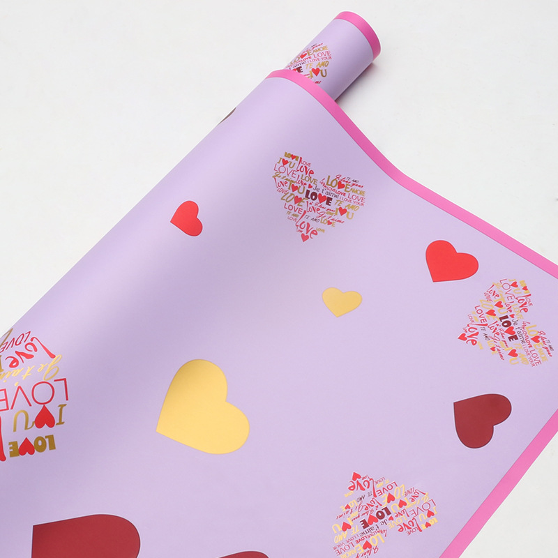 Huaxi amor lleno de flores papel de embalaje amor marco diy regalo ramo de flores materiales de florista