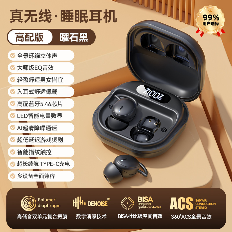 新しいクロスボーダーインイヤー横向き寝非圧迫イヤホン M72 ノイズリダクション真のワイヤレス睡眠 Bluetooth イヤホンは音質が良いです|undefined