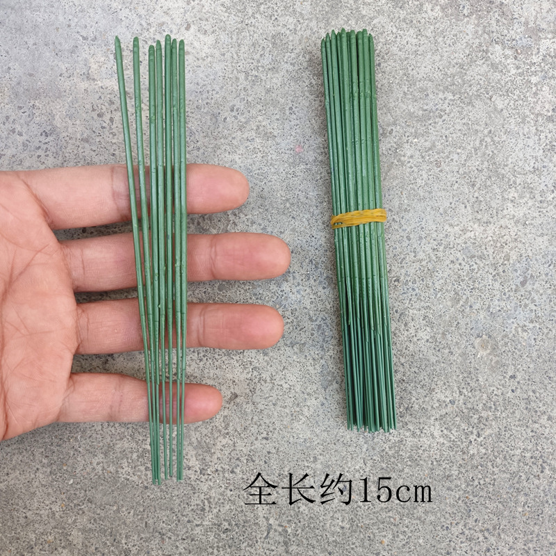 Tallo metálico para flores artificiales, adecuado para rosas y arreglos florales