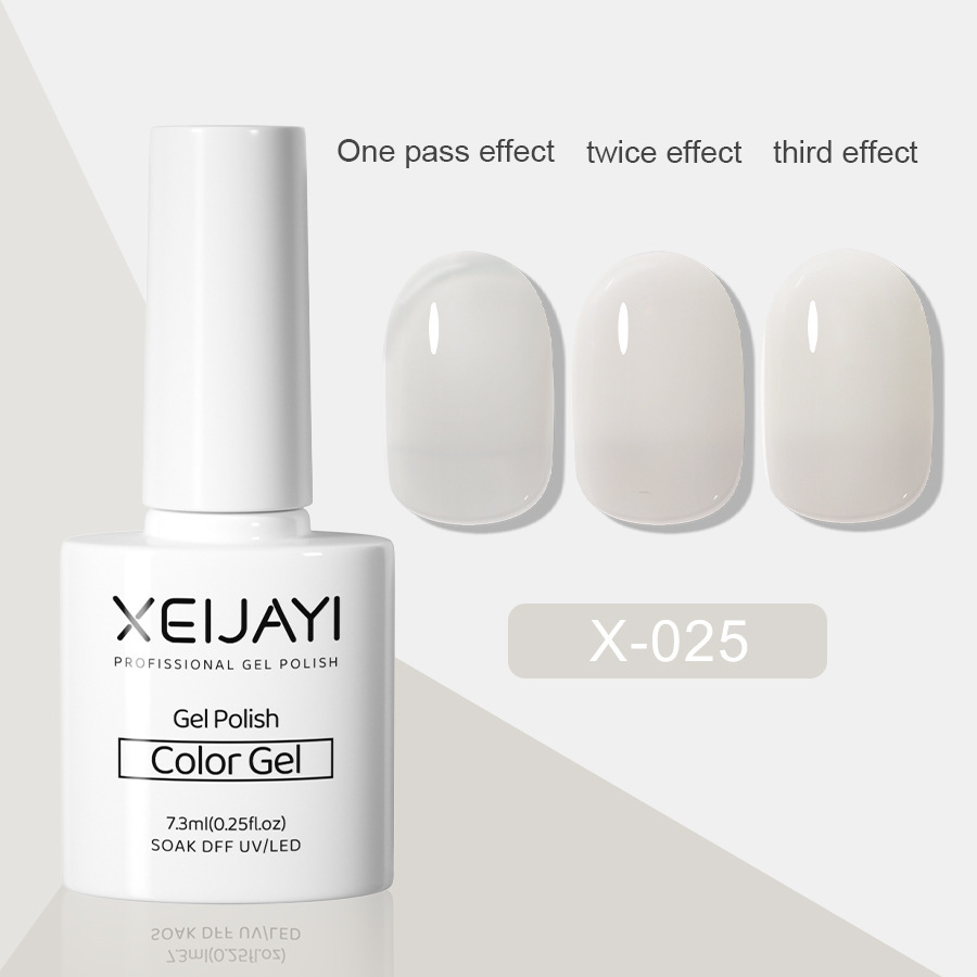 Nail Polish glue nude color ice transparent glue New Internet celebrity popular color jelly nude pink nail phototherapy glue for nail salon