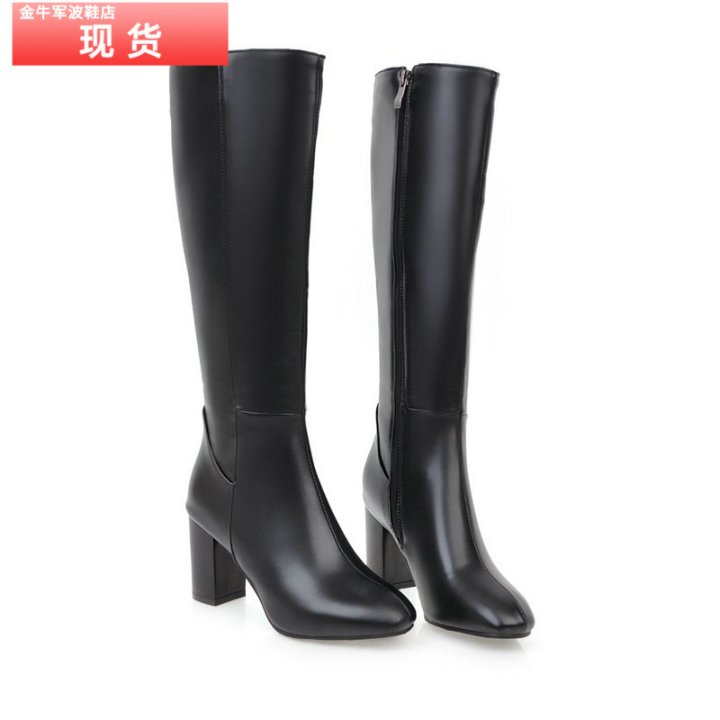 Foreign Trade Boots for Women British Style Thick-Soled High-Heeled Boots High-Top Over-The-Knee Women's Boots Boots Long Boots Foreign Trade Boots for Women British Style Thick-Soled High-Heeled Boots High-Top Over-The-Knee Women's Boots Boots Long Boots