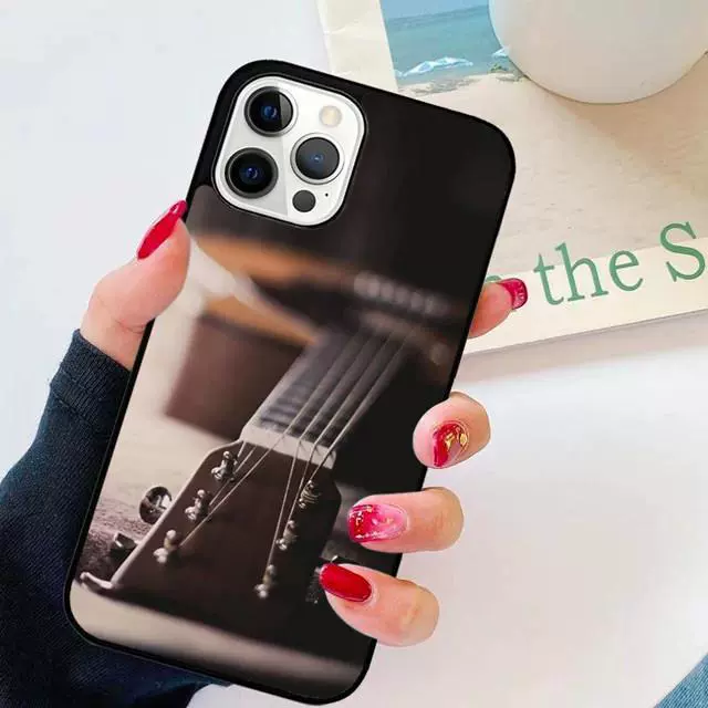 Apple, совместимый деревянный чехол для телефона, гитара, защитный чехол, iPhone 16