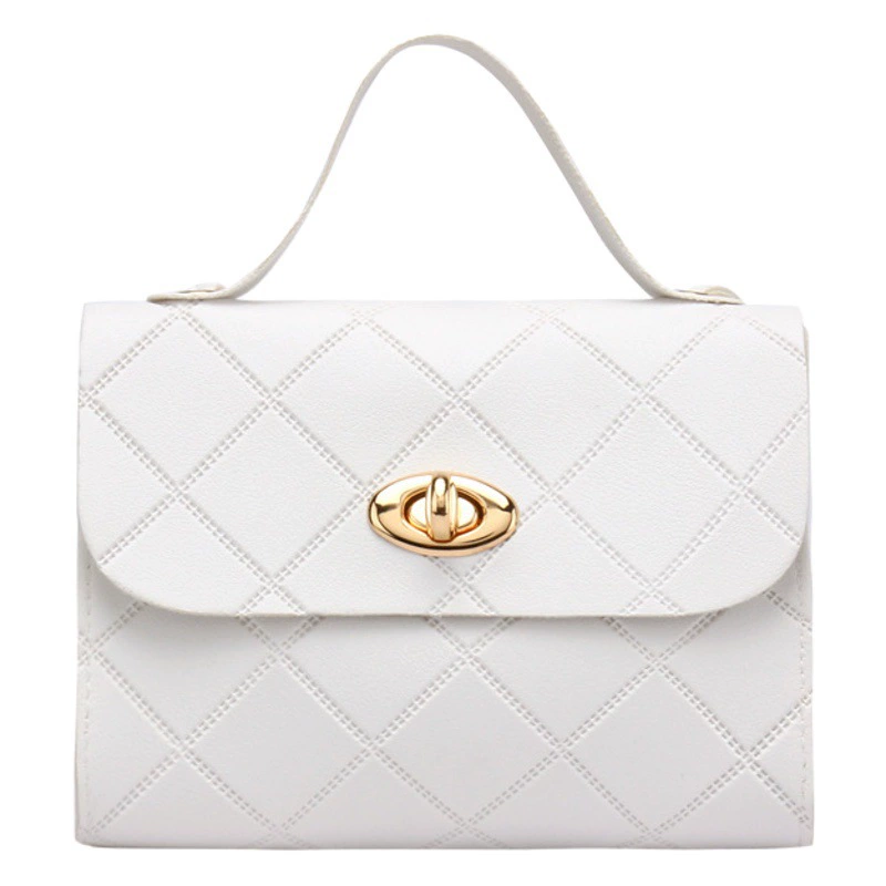 Новая сумка из искусственной кожи, трансграничная универсальная сумка из искусственной кожи Lingge ins Style, маленькая квадратная сумка, модная высокая