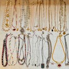 晗珞~真金电镀彩色石头项链复古民族风设计毛衣链轻奢高级感项饰