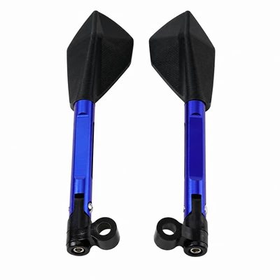 large pentagonal rearview mirror, Motosiklet ləvazimatları və aksesuarları - blue