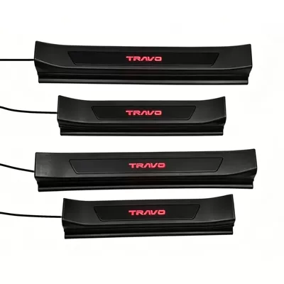 Sill Trim Accessories, Dekorativ pedal başlıqları - black-background-travo-red-light