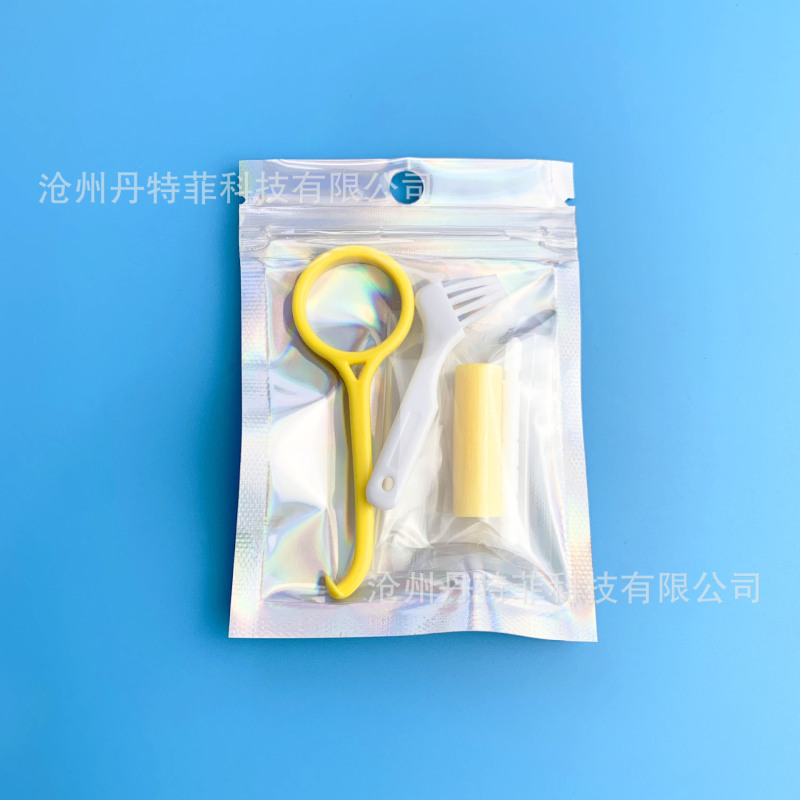 取り外しフック 噛む接着剤 小ブラシセット 取り外しフック 矯正フック スティック付き 噛む接着剤 義歯ブラシ 組み合わせ 矯正器具 取り外しフック|undefined
