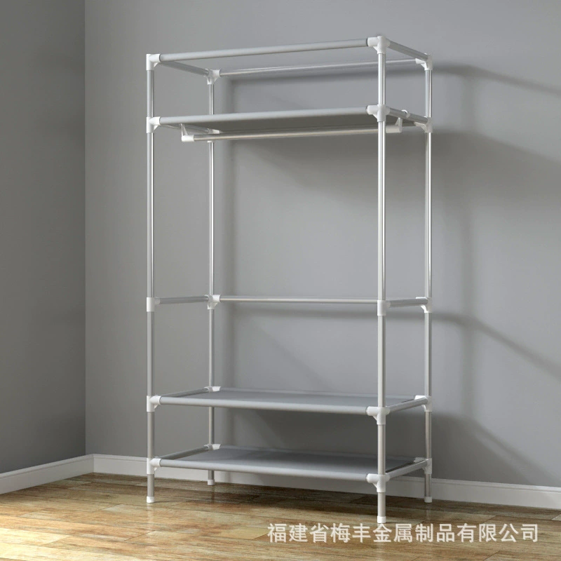 Простой шкаф для одежды (90×45×170 см), 3 коробки для хранения, легкая модная организация