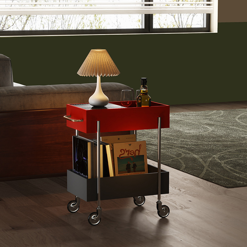 탐사 카트 다층 중간 고대 대형 저장 랙 이동식 소파 사이드 도파민 스낵 저장 랙