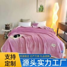 跨境加厚毛毯牛奶绒毯子云貂绒毯双面绒休闲毯珊瑚绒盖毯厂家直供