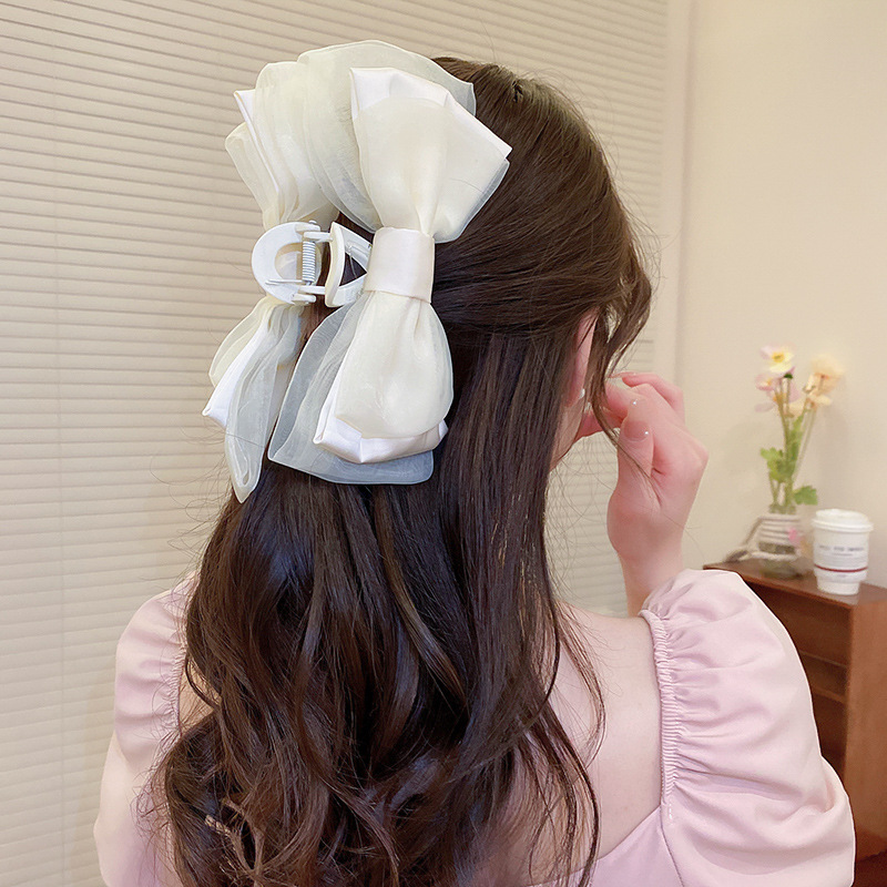 Women's Sweet Bow Knot Arylic Alloy Cloth Hair Clip Hair Claws display picture 16