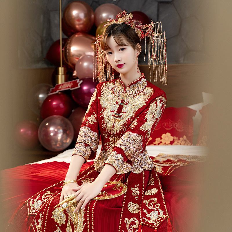 Special Offer Xiuhe Suit for Brides, New Style Petite Wedding Dress, Chinese-Style Toast Dress, Wedding Gown, Dragon and Phoenix Robe Special Offer Xiuhe Suit for Brides, New Style Petite Wedding Dress, Chinese-Style Toast Dress, Wedding Gown, Dragon and Phoenix Robe