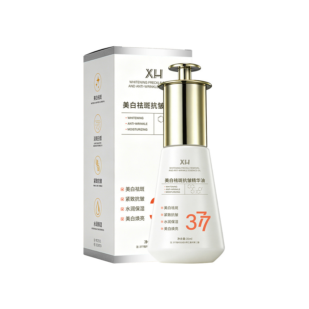 Aceite Esencial Facial Blanqueador y Anti-Manchas 377, Hidratante Profundo, Reafirmante para Rostro