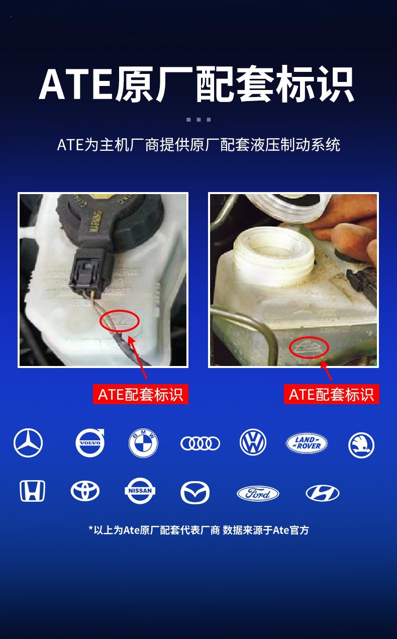 Ate Brake Fluid Original German Imported Fully Synthetic Brake Fluid Motorcycle Clutch Oil Dot4 Sl