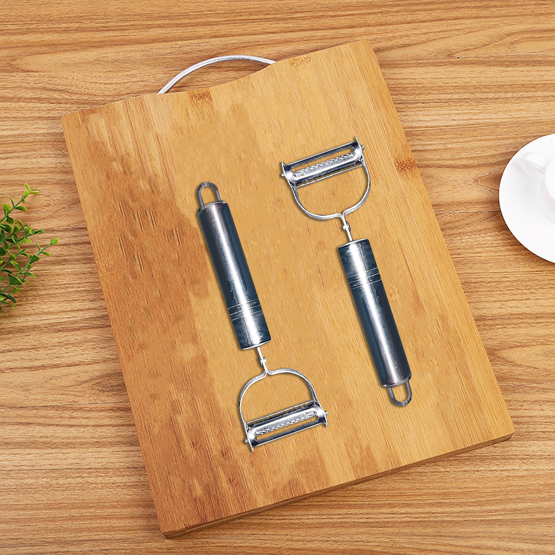 多功能双用不锈钢笑脸削皮刀蔬菜瓜果刨丝器苹果削皮器厨房小工具