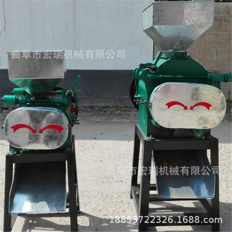 小型玉米颗粒饲料机 小型酿酒破碎机河北花生碎机器