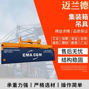 [集装箱吊具港口码头起重吊具 机械式双梁门吊具周转箱起吊工具]