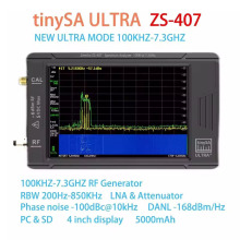 �¿�4��TinySA ULTRA Plus�ֳ��l�V�����x 100k-7.3GHz�z�y�o�˙C