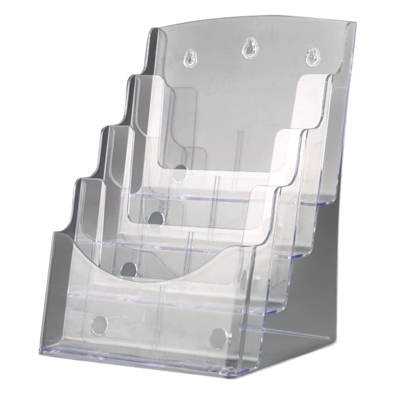 Стеллаж для брошюр А4, акриловая информационная стойка, лотерея, книги и газет, журнальная стойка, настенный ящик для хранения файлов формата А5