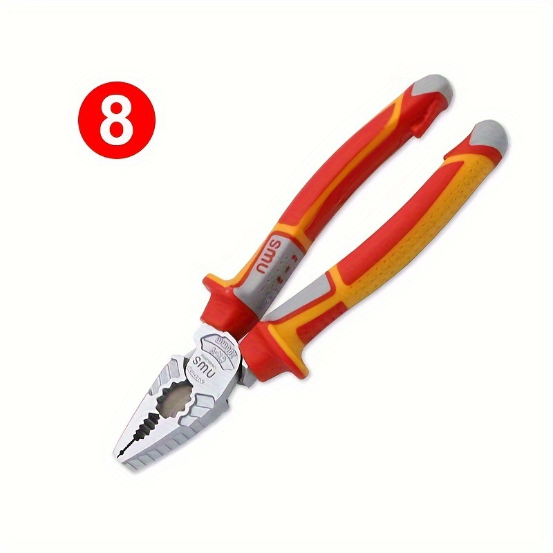 Cortadores de Alambre Excéntricos de Grado Industrial Estilo Alemán, Alicates de Punta Aguja, Alicates Diagonales, Alicates Especiales para Electricistas, Cortadores de Alambre de Grado Industrial para Pelar Cables