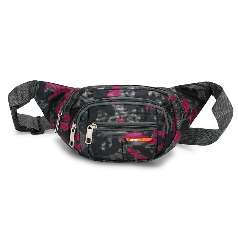 Bolso de la cintura de los hombres y de las mujeres bolso multifuncional del negocio de la cartera de las mujeres multi-nivel de la cartera a distancia impermeable ceñida corriendo bolsa