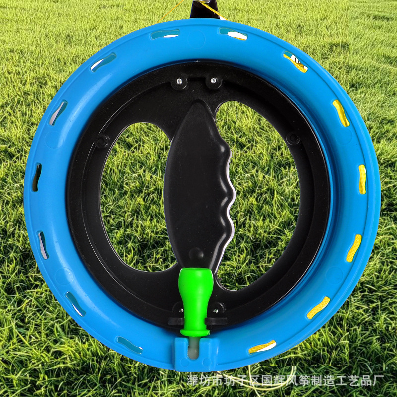 Carrete de kite rueda de mano de bola azul 200 m hilo rueda de agarre rueda azul rueda cometa volando rueda silenciosa en stock