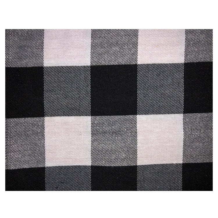 格子布料斜纹黑白黑红朝阳格餐布格子面料红白衬衣涤棉提花面料