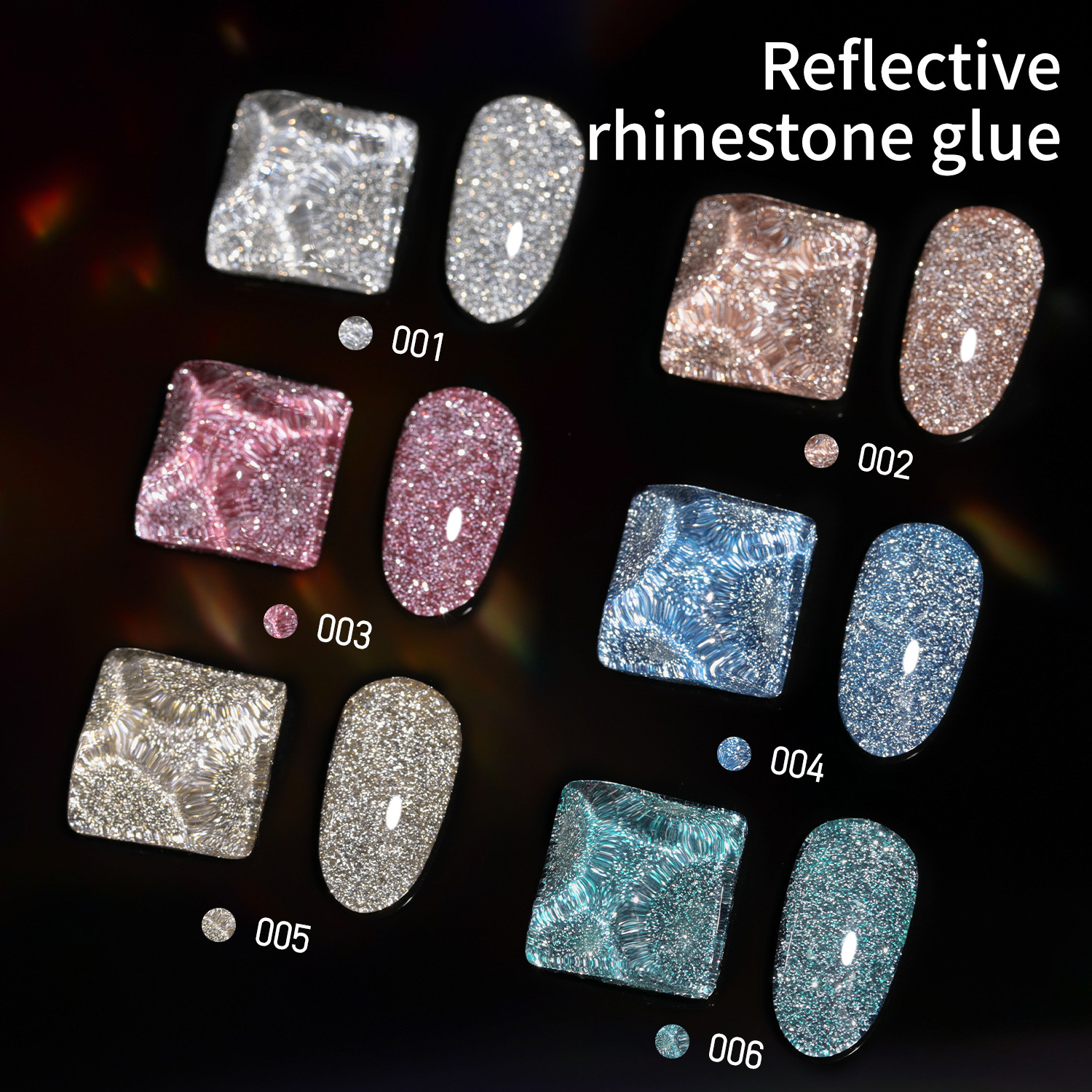 Esmalte de Uñas Gel Reflectante Secado Rápido, Brillante para Salón de Belleza y Manicura image 3