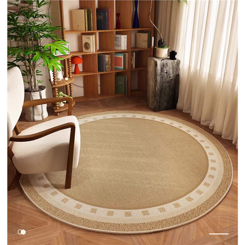 Alta sensación de alfombra redonda silla de computadora silla giratoria sala de estar silla mecedora dormitorio sofá alfombra japonesa