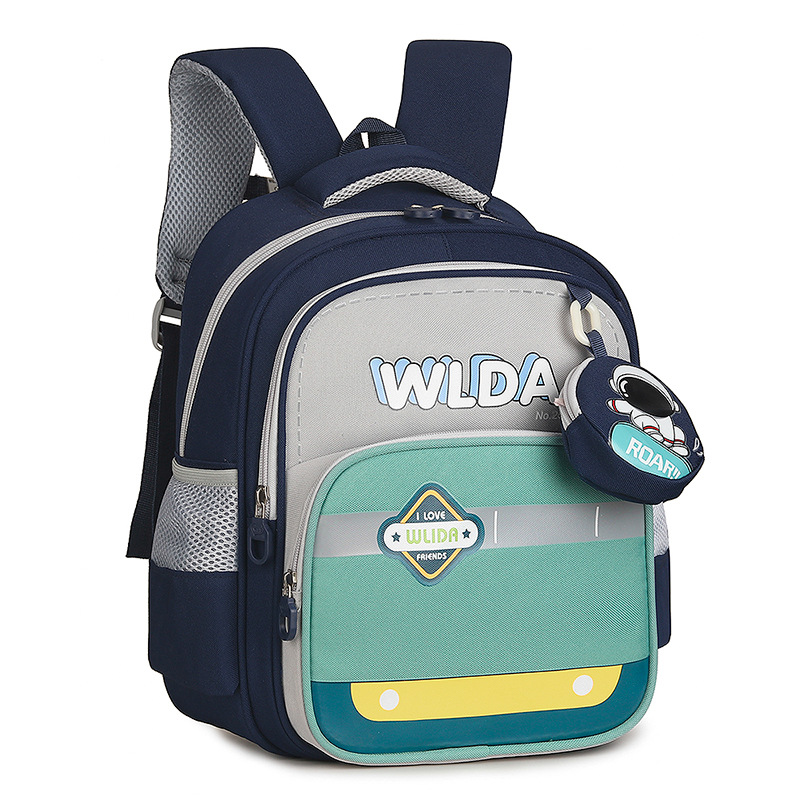 Bonito conejo niña jardín de infantes bolsa de dibujos animados astronautas estudiantes de primaria primer grado mochila transpirable para niños pequeños