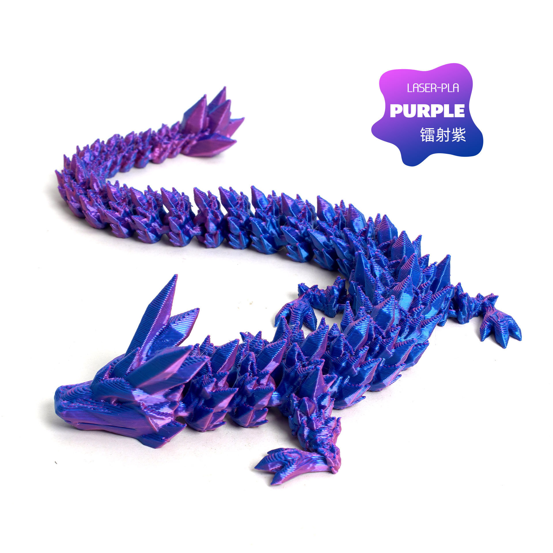 Impresión 3D de cristal dragón ornamentos hechos a mano actividades articulares juguetes de dragón artesanías China dragón huevo al por mayor transfronterizo