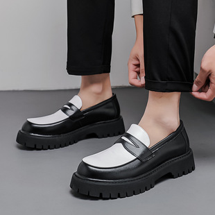 Foreign Trade Large Size Men's Soft-Soled Formal Business Suit Shoes 2025 New Black Heightening Casual Groom's Wedding Shoes