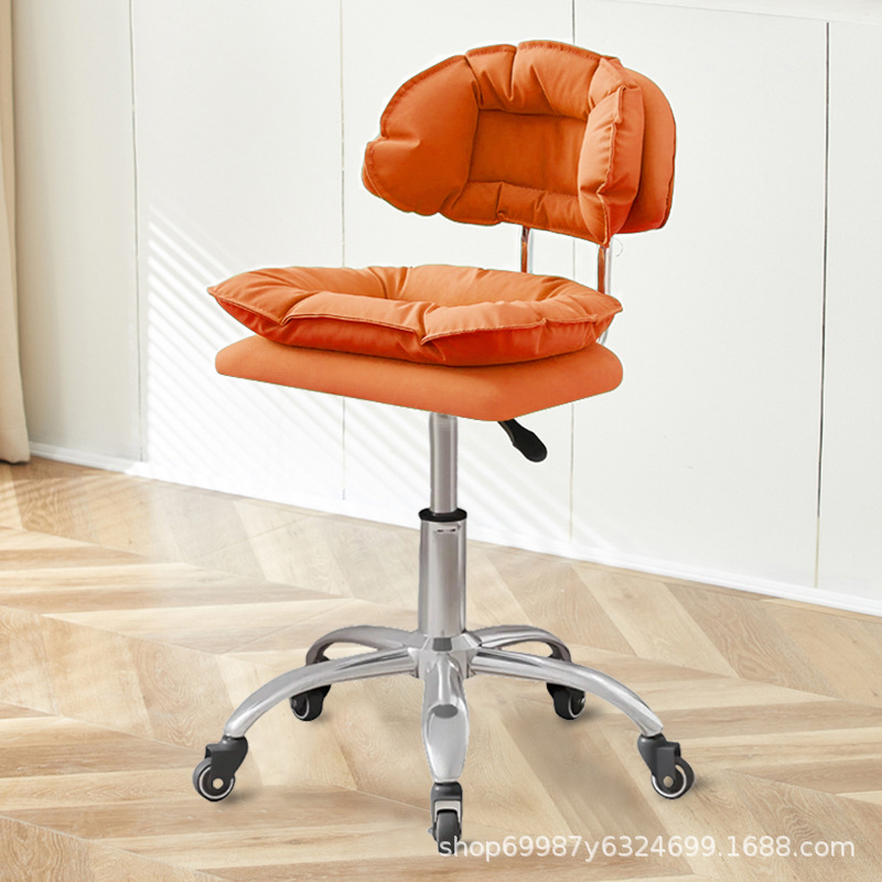 Silla de belleza, taburete especial para uñas y pestañas, respaldo de peluquería, silla elevable, taburete de tocador de dormitorio para niñas en casa