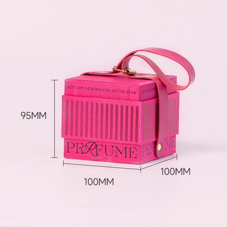 F31 휴대용 상자 (작은/핑크 및 잉크) 10*10*9.5; 금 시리즈