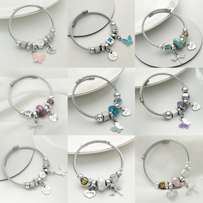 Fashion High-end Sense Women's Accessories Crystal Bracelet Stainless Steel Bracelet Light Luxury Niche Bracelet Butterfly Bracelet Jewelry Fashion High-end Sense Women's Accessories Crystal Bracelet Stainless Steel Bracelet Light Luxury Niche Bracelet Butterfly Bracelet Jewelry