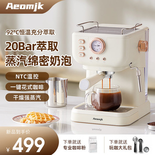 Aeomjk National Standard European and American Household Semi-Automatic All-In-One Retro Italian Espresso Extraction Milk Foaming Cm3120