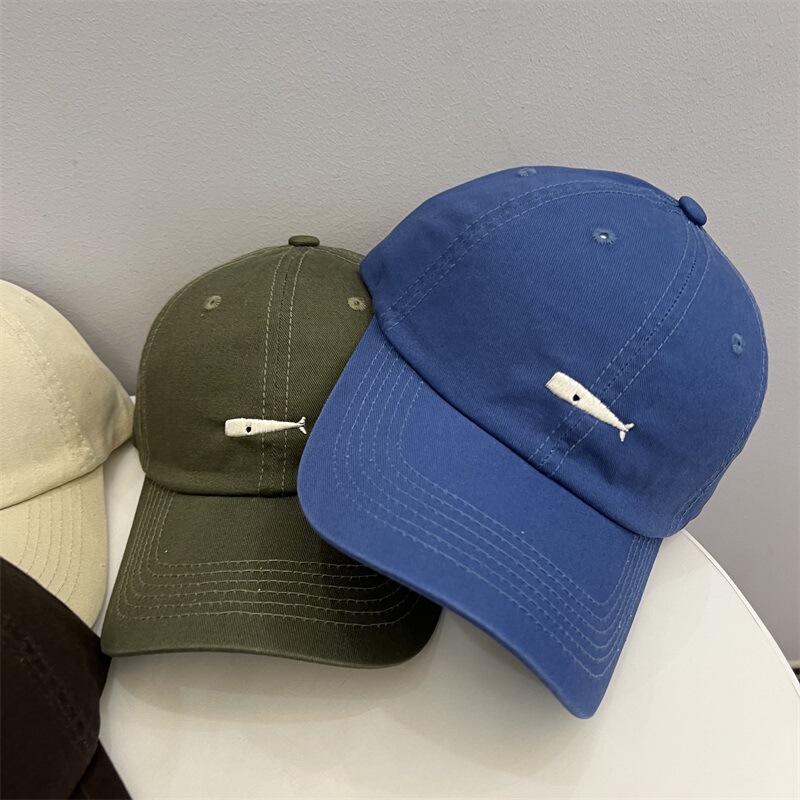 Korean New Style Large Head Circumference Soft-Top Baseball Cap for Men and Women, Spring and Summer Couple Outing Simple Embroidered Mood Baseball Cap Korean New Style Large Head Circumference Soft-Top Baseball Cap for Men and Women, Spring and Summer Couple Outing Simple Embroidered Mood Baseball Cap