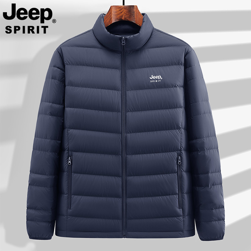 Jeep Spirit Men's Lightweight down Jacket Autumn and Winter Warm Jacket Men's Casual Jacket Dj7654